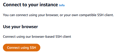 Lightsail connect via SSH